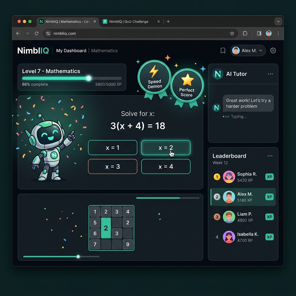 NimblIQ platform mockup